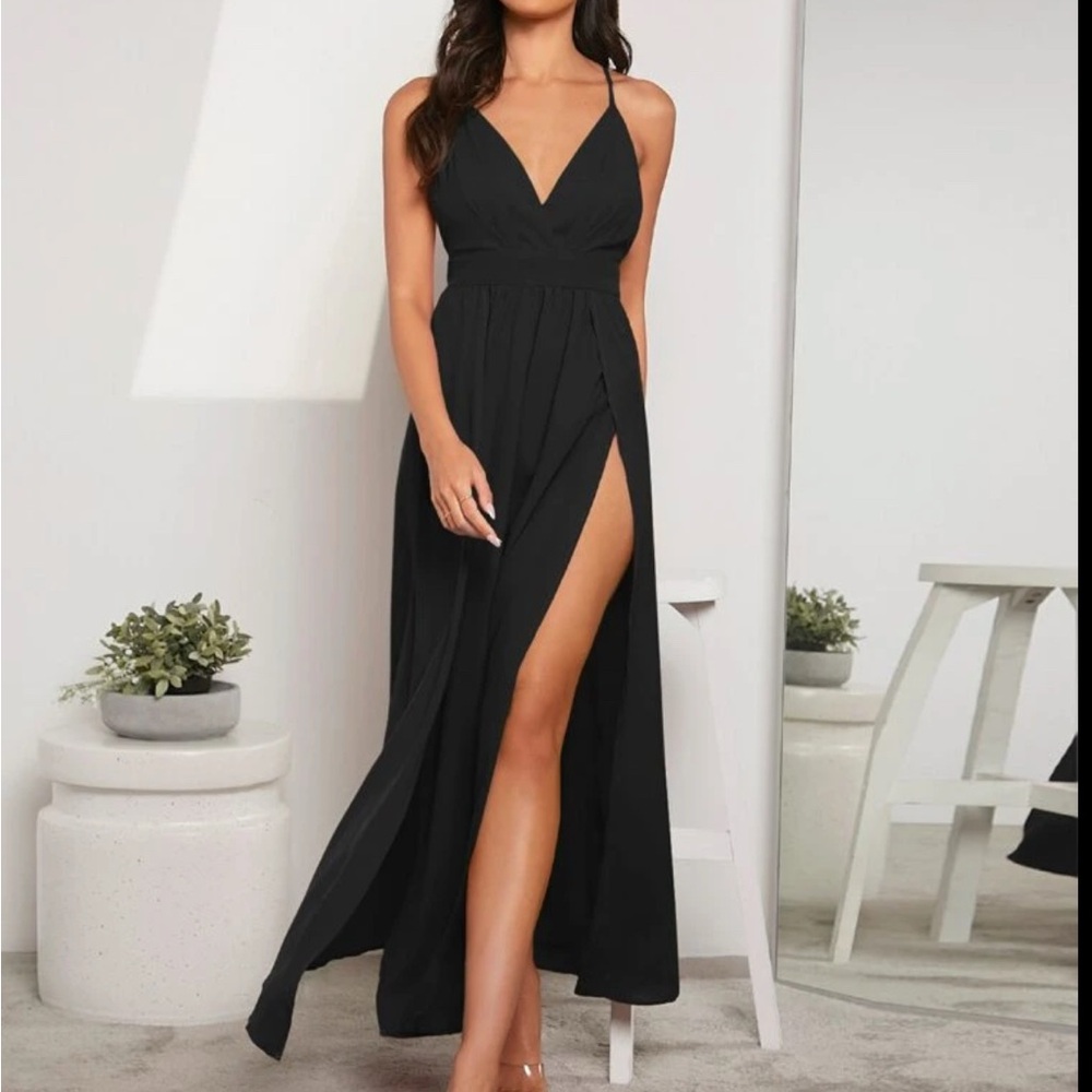 Elegant Black Evening Gown